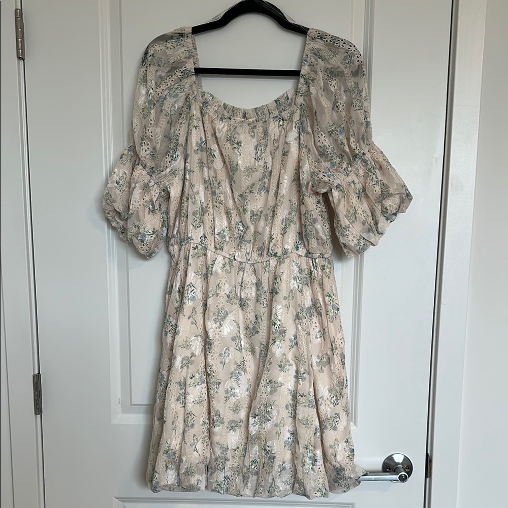 Floral Puff Sleeve Dress